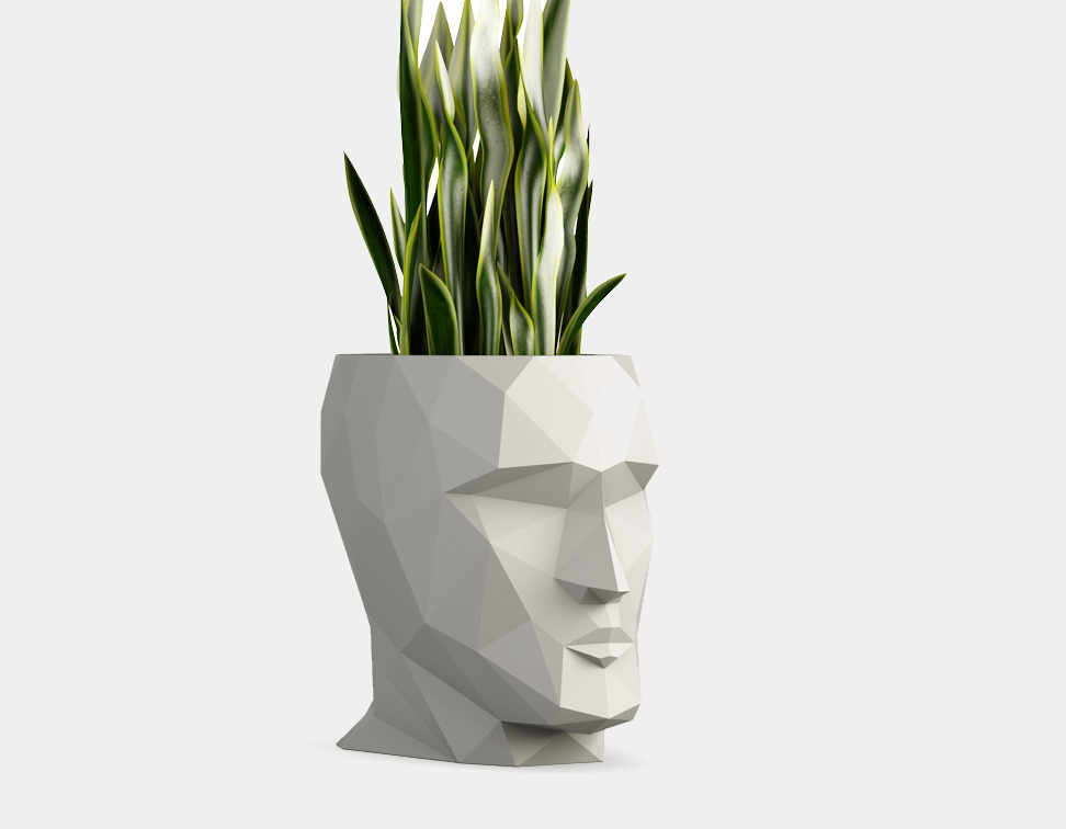 Moderne Vasen | Vase Kopf | Bodenvasen modern 4