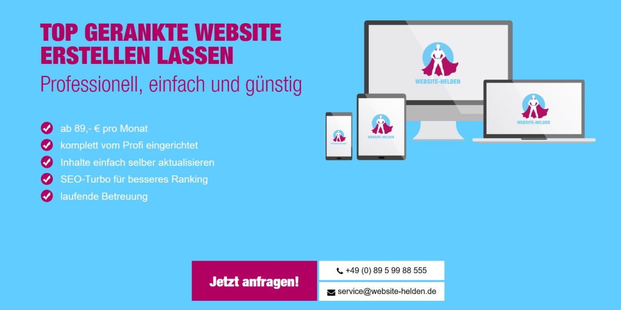 Website-Helden: Was haben die Umsatzstärksten? … ein starkes Leistungsversprechen!