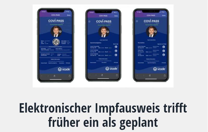 Elektronischer Impfausweis trifft früher ein als geplant