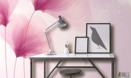 Home Office mit Schallschutz Raumteiler und Akustikbilder Skydesign