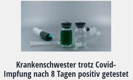 Krankenschwester trotz Covid-Impfung nach 8 Tagen positiv getestet