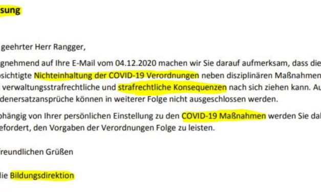 Werden Lehrer durch das BM zum Gesetzesbruch aufgefordert? 3 Jahre Haft?