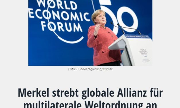 Merkel strebt globale Allianz für multilaterale Weltordnung an
