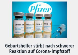 Geburtshelfer stirbt nach schwerer Reaktion auf Corona-Impfstoff