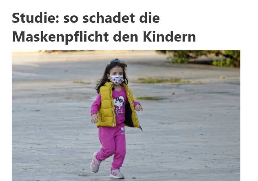 Studie: so schadet die Maskenpflicht den Kindern