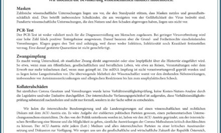 Offener Brief von Kritikern der Corona-Maßnahmen-Politik verursacht Aufschrei