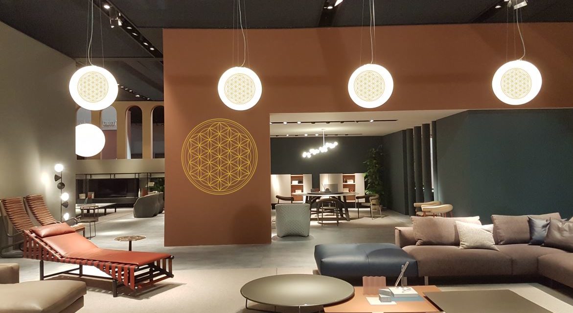Dekorative Blickfänger, „Blume des Lebens“ | Moderne Designer-Möbel für sanftes Licht |
