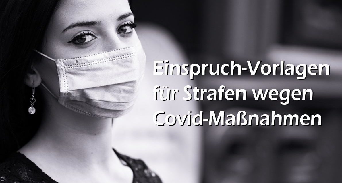 Einspruch gegen Corona Strafe | Einspruch für Strafen wegen der Covid-Maßnahmen