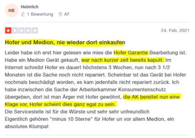 Hofer Artikel vor Öffnung ausverkauft? Beschwerden häufen sich! 25