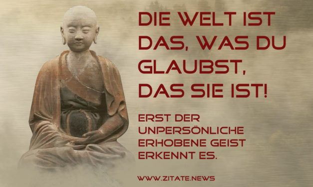 DIE WELT IST DAS WAS DU GLAUBST DAS SIE IST