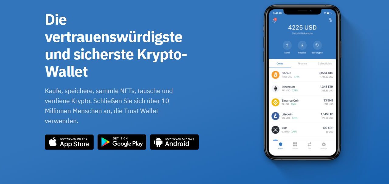 Trust Wallet: das vertrauenswürdigste und sicherste Krypto-Wallet