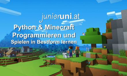 JUNIORUNI Workshop für Kinder | Python & Minecraft – Programmieren und Spielen in Bestform lernen