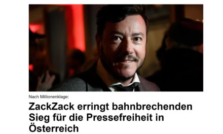 ZackZack remporte une victoire sans précédent pour la liberté de la presse en Autriche