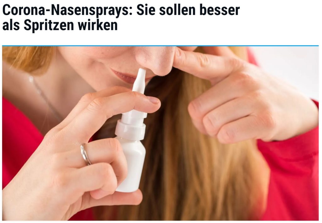 Corona-Impfstoff: Nasenspray statt Spritze 1