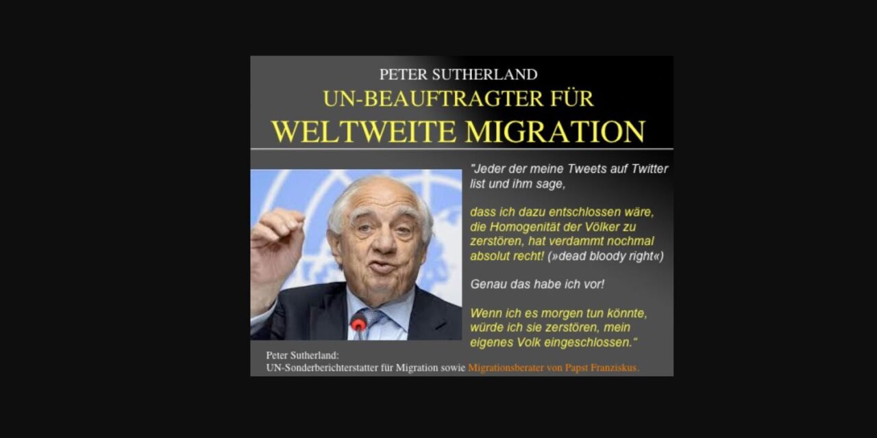 Die UNO schmiedet einen globalen Pakt für dauerhafte, geordnete Massenmigration mit Aufnahmepflicht