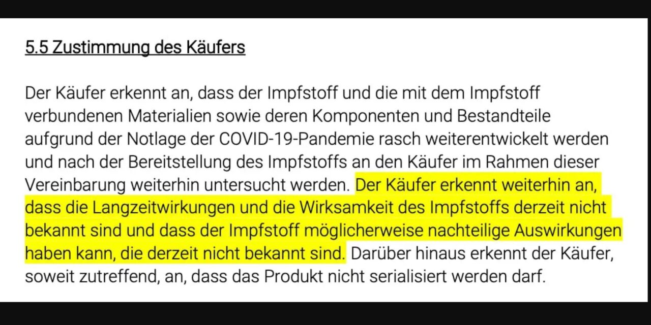 Vertrag zwischen Pfizer und Süd-Afrika veröffentlicht: Bürger wurden Laborraten